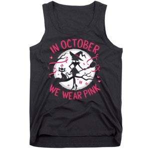 In October We Wear Scary Halloween Witch Costume Crazy Witch Witchy Vibes Tank Top