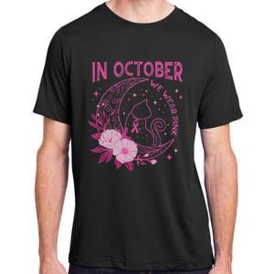 In October We Wear Flower Cat Moon Adult ChromaSoft Performance T-Shirt