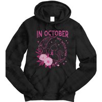 In October We Wear Flower Cat Moon Tie Dye Hoodie