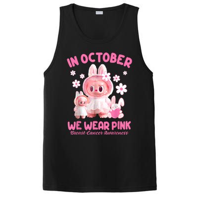 In October We Wear Labubu Breast Cancer Awareness PosiCharge Competitor Tank