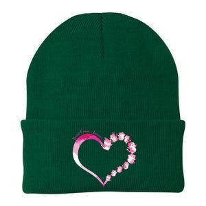 In October We Wear Pink Cute Cat Breast Cancer Awareness Knit Cap Winter Beanie