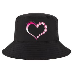 In October We Wear Pink Cute Cat Breast Cancer Awareness Cool Comfort Performance Bucket Hat