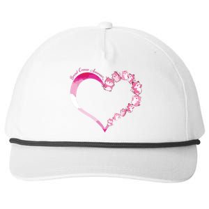 In October We Wear Pink Cute Cat Breast Cancer Awareness Snapback Five-Panel Rope Hat