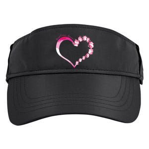 In October We Wear Pink Cute Cat Breast Cancer Awareness Adult Drive Performance Visor