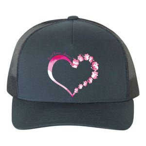 In October We Wear Pink Cute Cat Breast Cancer Awareness Yupoong Adult 5-Panel Trucker Hat