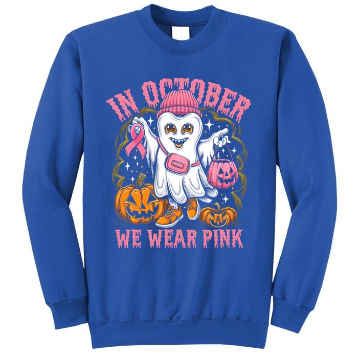 In October We Wear Breast Cancer Tooth Dental Halloween Great Gift Sweatshirt