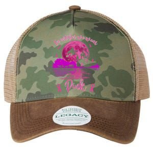 In October We Wear Pink Breast Cancer Awareness Moon Witch Cool Gift Legacy Tie Dye Trucker Hat