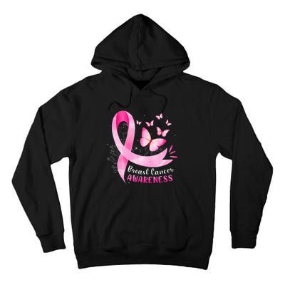 In October We Wear Breast Cancer Awareness Tall Hoodie