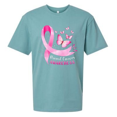 In October We Wear Breast Cancer Awareness Sueded Cloud Jersey T-Shirt