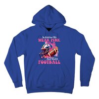 In October We Wear Pink And Watch Football Breast Cancer Hoodie