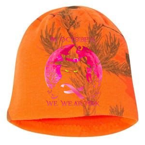 In October We Wear Pink Pumpkin Breast Cancer Awareness Kati - Camo Knit Beanie