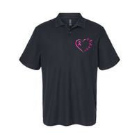 In October We Wear Pink Breast Cancer Awareness Dragonfly Softstyle Adult Sport Polo