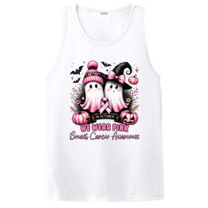 In October We Wear Ghost Witch Breast Cancer Awareness PosiCharge Competitor Tank