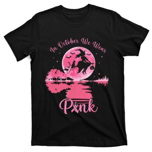 In October We Wear Witch Breast Cancer Halloween T-Shirt