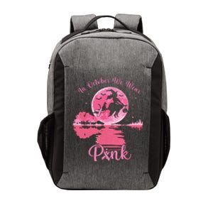 In October We Wear Witch Breast Cancer Halloween Vector Backpack