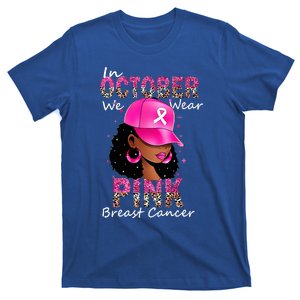 In October We Wear Pink Ribbon Breast Cancer Awareness Month T-Shirt