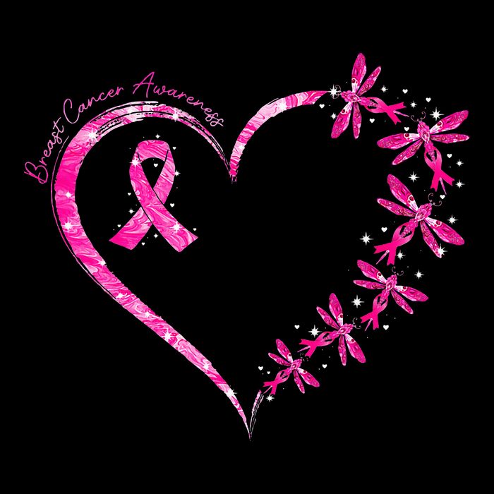 In October We Wear Pink Breast Cancer Awareness Dragonfly Baby Bodysuit