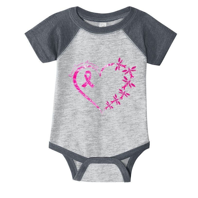 In October We Wear Pink Breast Cancer Awareness Dragonfly Infant Baby Jersey Bodysuit