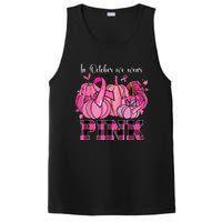 In October We Wear Pink Ribbon Pumpkin Breast Cancer Warrior PosiCharge Competitor Tank