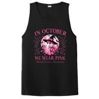 In October We Wear Ghost Witch Breast Cancer Halloween PosiCharge Competitor Tank