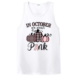 In October We Wear Pink Thanksgiving Breast Cancer Awareness PosiCharge Competitor Tank