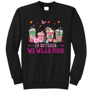 In October We Wear Pink Gnomes Breast Cancer Halloween Sweatshirt