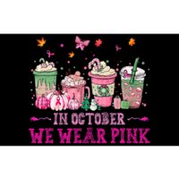 In October We Wear Pink Gnomes Breast Cancer Halloween Bumper Sticker