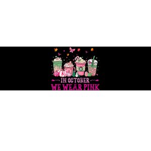 In October We Wear Pink Gnomes Breast Cancer Halloween Bumper Sticker