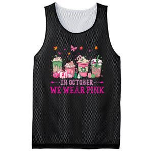 In October We Wear Pink Gnomes Breast Cancer Halloween Mesh Reversible Basketball Jersey Tank