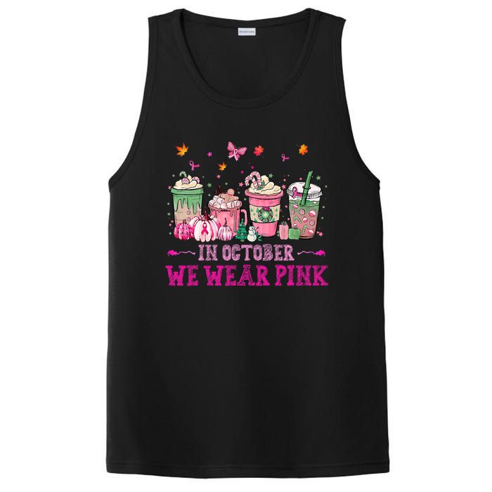 In October We Wear Pink Gnomes Breast Cancer Halloween PosiCharge Competitor Tank