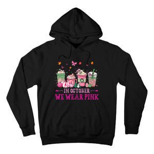 In October We Wear Pink Gnomes Breast Cancer Halloween Tall Hoodie