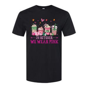 In October We Wear Pink Gnomes Breast Cancer Halloween Softstyle CVC T-Shirt