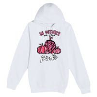 In October We Wear Pink Thanksgiving Breast Cancer Awareness Premium Pullover Hoodie