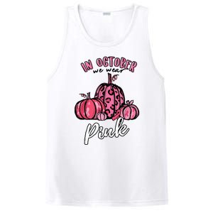 In October We Wear Pink Thanksgiving Breast Cancer Awareness PosiCharge Competitor Tank