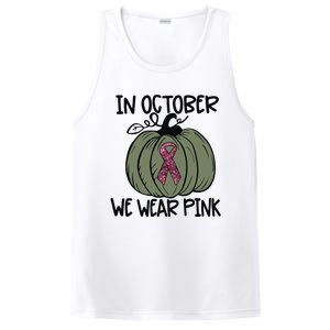 In October We Wear Pink Thanksgiving Breast Cancer Awareness PosiCharge Competitor Tank