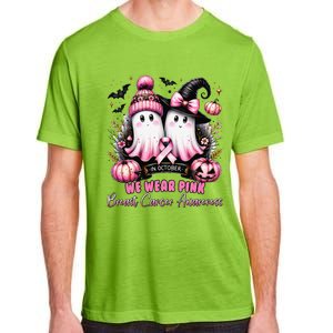 In October We Wear P.Ink Ghost Witch Breast Cancer Awareness Gift Adult ChromaSoft Performance T-Shirt