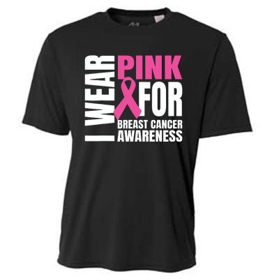 In October We Wear Pink Ribbon Breast Cancer Awareness Month Cooling Performance Crew T-Shirt