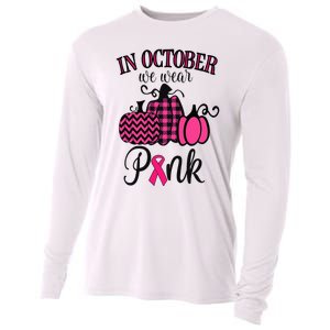 In October We Wear Pink Thanksgiving Breast Cancer Awareness  Cooling Performance Long Sleeve Crew