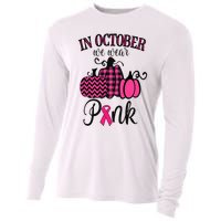 In October We Wear Pink Thanksgiving Breast Cancer Awareness  Cooling Performance Long Sleeve Crew