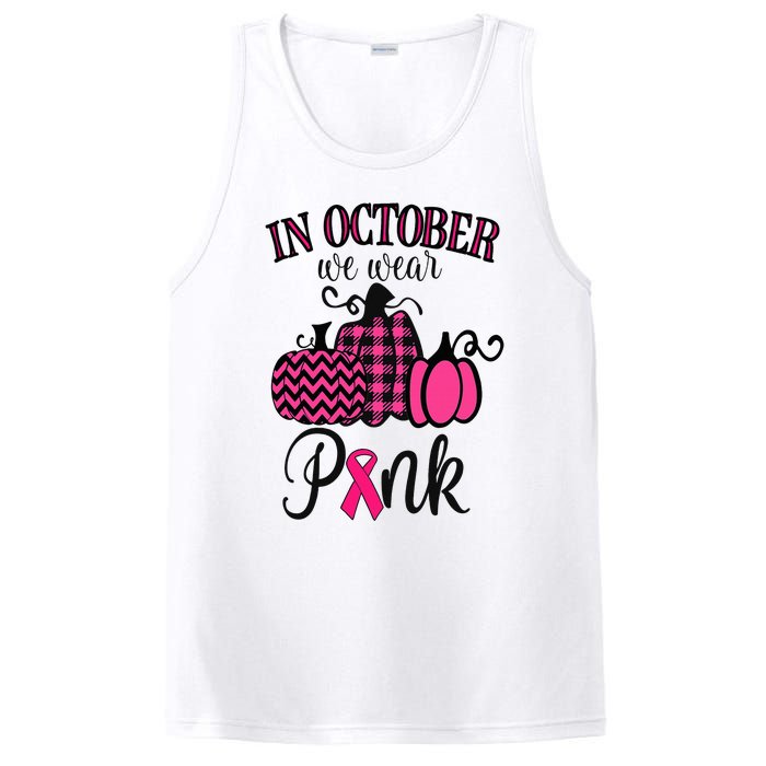 In October We Wear Pink Thanksgiving Breast Cancer Awareness  PosiCharge Competitor Tank