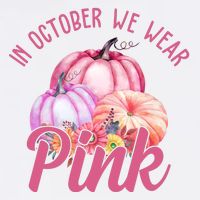 In October We Wear Pink Pumpkin Patch Breast Cancer T-Shirt