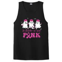 In October We Wear Pink Nurse Ghost Halloween Breast Cancer PosiCharge Competitor Tank