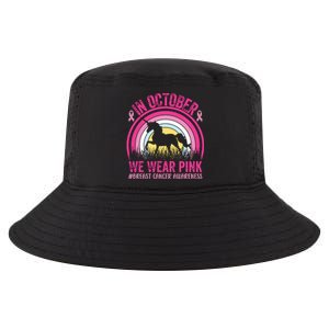 In October We Wear Pink Unicorn Breast Cancer Awareness Cool Comfort Performance Bucket Hat