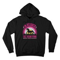 In October We Wear Pink Unicorn Breast Cancer Awareness Hoodie