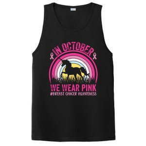 In October We Wear Pink Unicorn Breast Cancer Awareness PosiCharge Competitor Tank