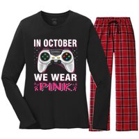 In October We Wea Gift Women's Long Sleeve Flannel Pajama Set 