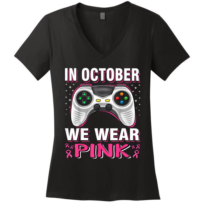 In October We Wea Gift Women's V-Neck T-Shirt