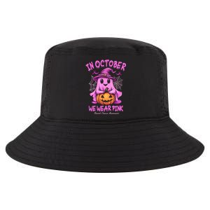 In October We Wear P.I.N.K. Ghost Witch Breast Cancer Awareness Cool Comfort Performance Bucket Hat