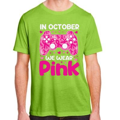 In October We Wear Pin.K Breast Cancer Gaming Adult ChromaSoft Performance T-Shirt