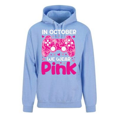 In October We Wear Pin.K Breast Cancer Gaming Unisex Surf Hoodie